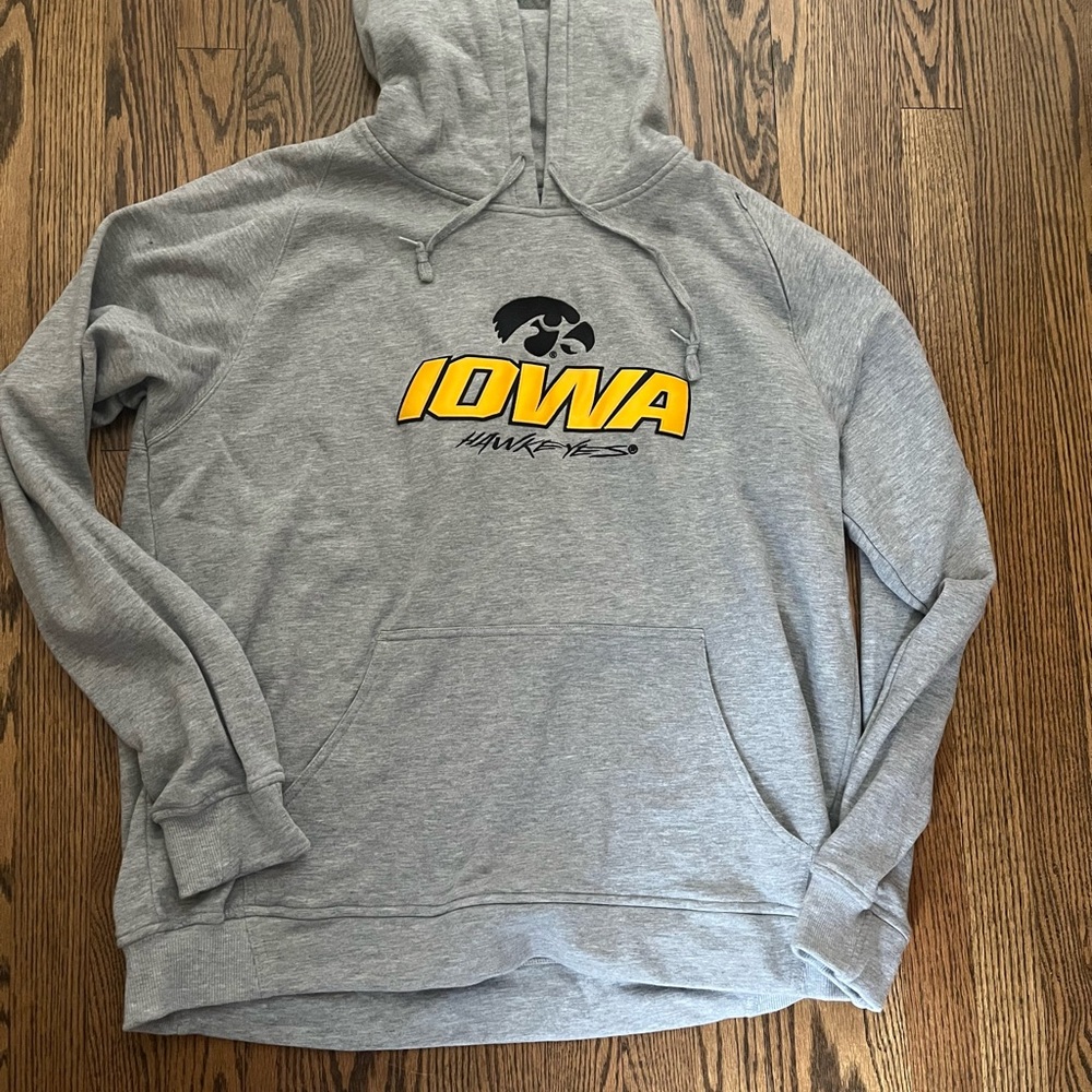 Iowa Hawkeyes Gray Hoodie Sweatshirt
